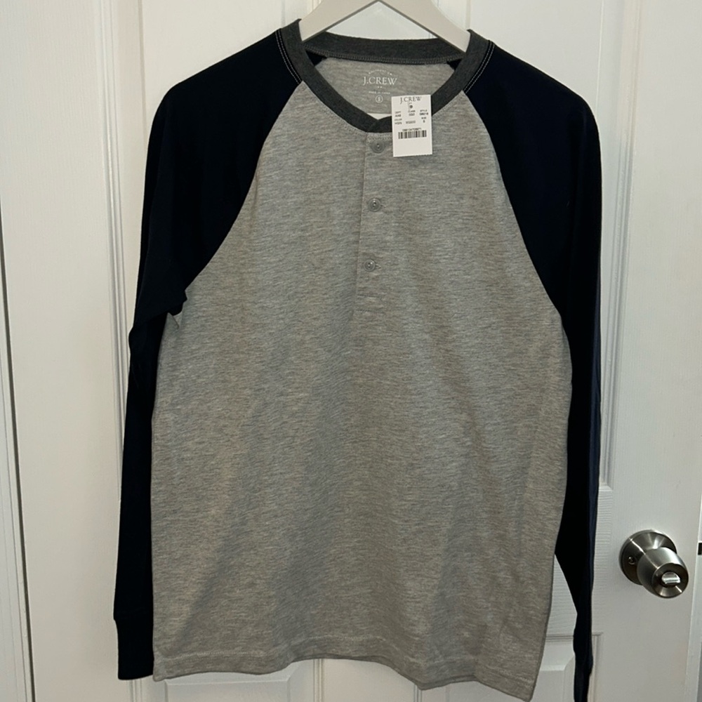 J.Crew Baseball Henley NWT